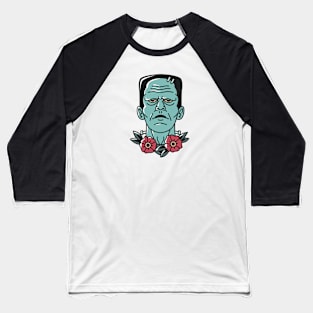 Vintage Frankenstein's Monster Emblem Baseball T-Shirt